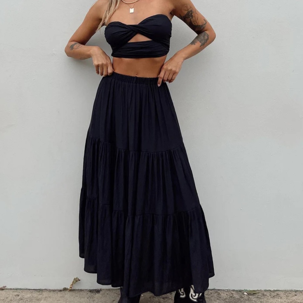 Princess Polly Allie Set Black Size 4